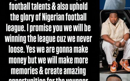 Cubana Chief Priest wants to invest in a football club in the Nigeria league to support football talents