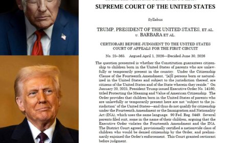 The U.S Supreme Court have ruled that the Fourteenth Amendment guarantees birthright citizenship to children born in the United States