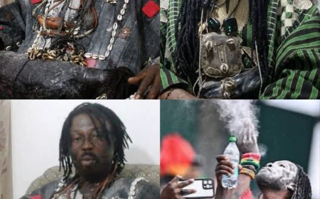 Ghanaian Witch doctor has publicly apologized to everyone who took his predictions serious.    He says he is just an actor and NOT a true witch doctor