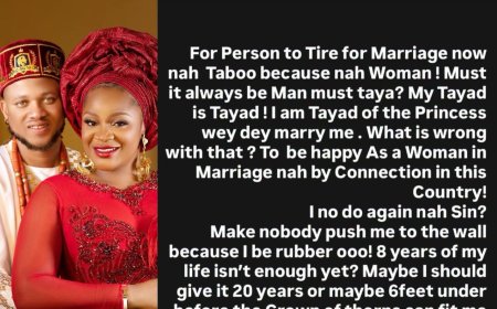 Actress Uche Ogbodo shared this post on Instagram few a Hours ago regarding her marriag