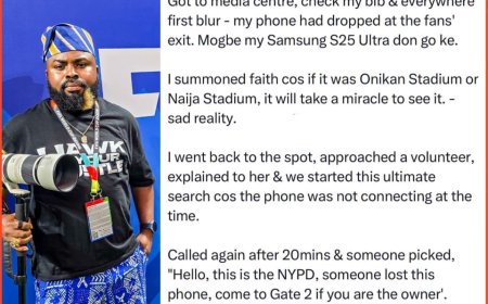 Nigerian sport photographer talks about his experience at the FIFA World Cup match after he misplaced his Samsung S25 Ultra phone during the England vs DR Congo match