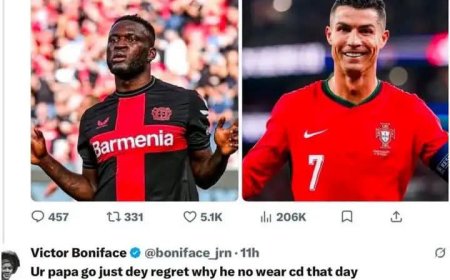 Victor Boniface always has something to say.  The man never misses an opportunity to make people laugh.  What was this response for