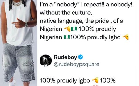Singer Paul Okoye writes days after his twin, Peter, threw shades at Nigerian languages