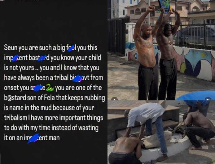 VeryDarkMan calls out his former best friend, Seun Kuti, says he is not the father of his child