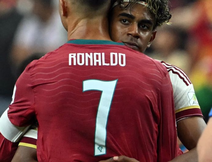 Cristiano Ronaldo breaking down in tears as his World Cup career is likely over as Spain knock them out of the 2026 world Cup