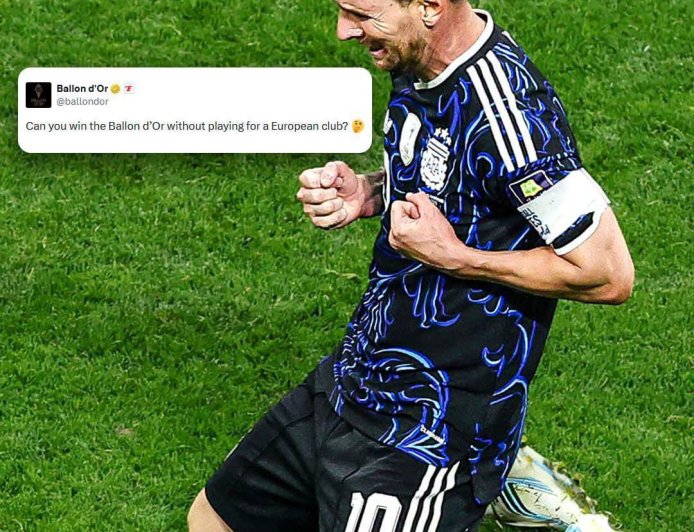 The official Ballon d'Or account getting involved after Lionel Messi books his World Cup Final place
