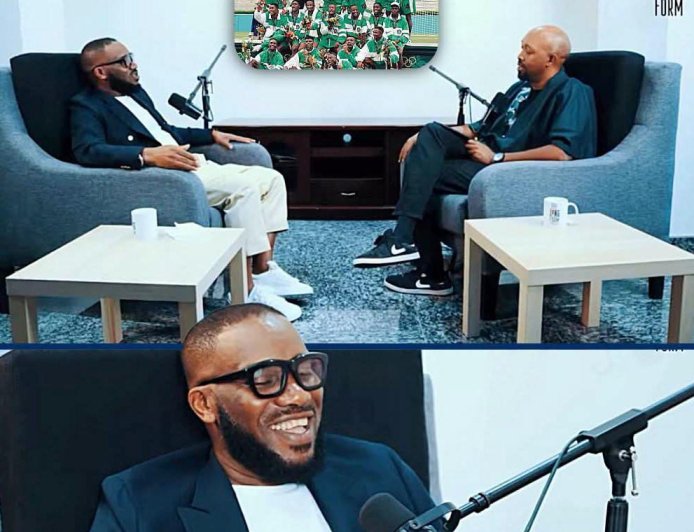 Interviewer: "Did you teach Ronaldinho how to play football?"  Jay-Jay Okocha: "I could see a bit of myself in him. He was unpredictable, just like me that was my biggest strength. We didn't even need to communicate; we always knew what the other was going to do.