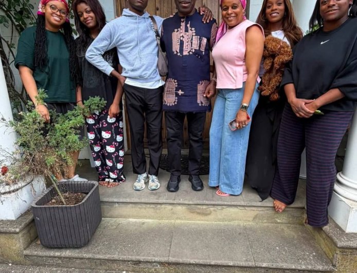 Anambra State First Lady,  Nonye Soludo, has shared photos with her husband, Charles Soludo and their children, including Ozonna.   Ozonna also posted some of the photos, writing; “Peace and Love. Happy Sunday.