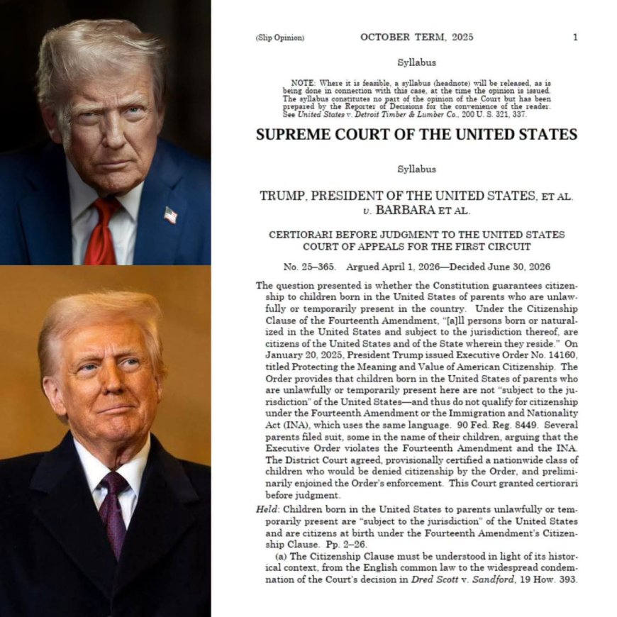 The U.S Supreme Court have ruled that the Fourteenth Amendment guarantees birthright citizenship to children born in the United States