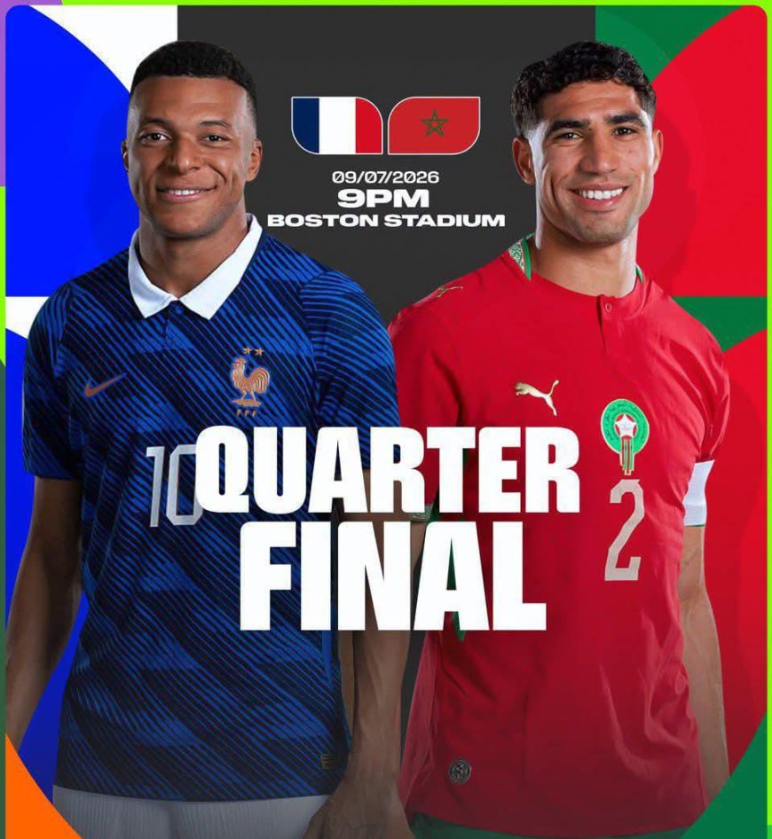 REVENGE IN THE AIR, as Morocco face France in the quarterfinals!   It was France that eliminated Morocco in the semifinals of the 2022 World Cup!   Do you see MOROCCO taking sweet revenge