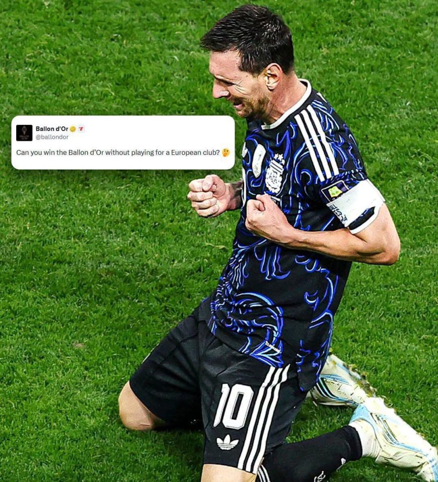 The official Ballon d'Or account getting involved after Lionel Messi books his World Cup Final place