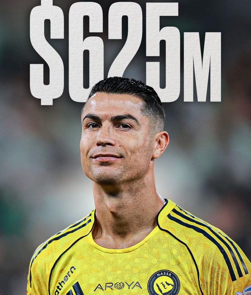 Cristiano Ronaldo has earned an incredible $625m since joining Al-Nassr ????????  Base salary (3.5 years): €595M. ???? Goal bonuses: €11M. ⚽ Assist bonuses: €1M. ???? Two Golden Boots: €8.5M. ???? Saudi title bonus: €8.5M.