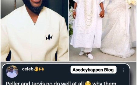 "Peller and Jarvis didn't do well at all ????. Why did they schedule their wedding around the same time Davido released his album? Now nobody is even talking about Davido's album anymore." — Man claims