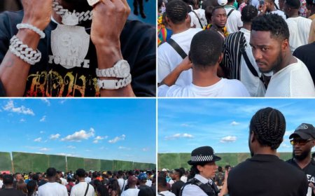 Shatta Wale’s concert in Uk ???????? CANCELLED. ????‍♂️????????.   The population was too much and the security failed to control the people, there was a stampede with some few people sustaining injuries