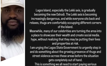 "Lekki is gradually becoming the new Oshodi..."  -- media personality NaijaShimadu