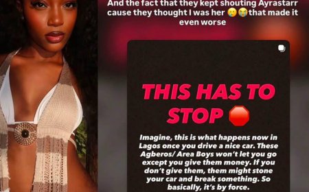 Ayra Starr's sister cries out over experience with Lagos "Agbero