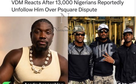 VDM Reacts After 13,000 Nigerians Reportedly Unfollow Him Over Psquare Dispute