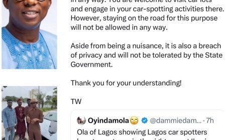 Car Spotting Is a Nuisance and a Breach of Privacy” — Tokunbo Wahab