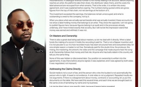Dapper Damm Denies Selling Artists’ Catalogues Amid Ongoing Dispute