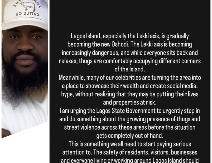 "Lekki is gradually becoming the new Oshodi..."  -- media personality NaijaShimadu