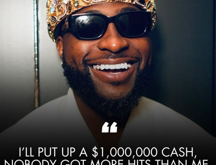 Davido Claims No Nigerian Artist Has More Hits Than Him, Puts Up $1 Million Challenge
