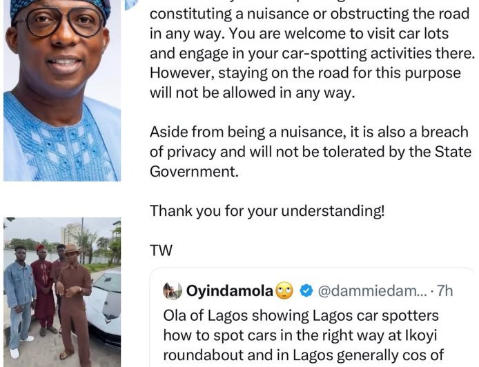 Car Spotting Is a Nuisance and a Breach of Privacy” — Tokunbo Wahab