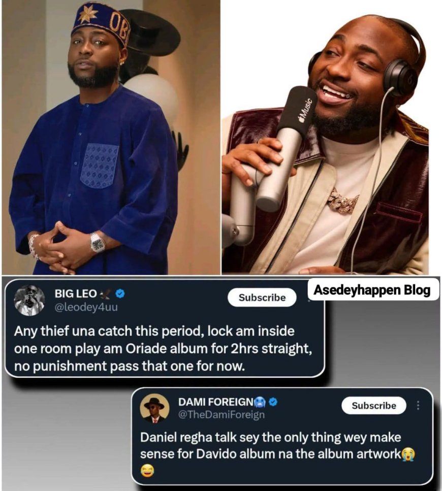 Davido keeps receiving jabs all over X (formerly Twitter) following the release of his new album, Oraide.