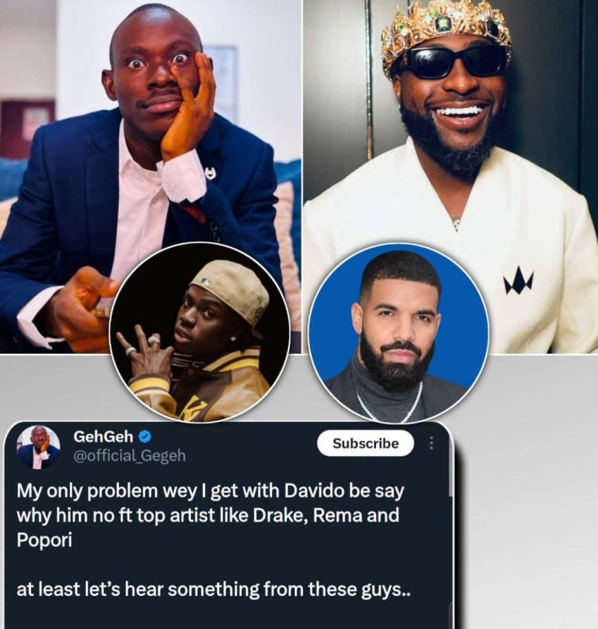 Davido should have featured top artists like Rema, Drake, and Popori to make the Oraide album a classic
