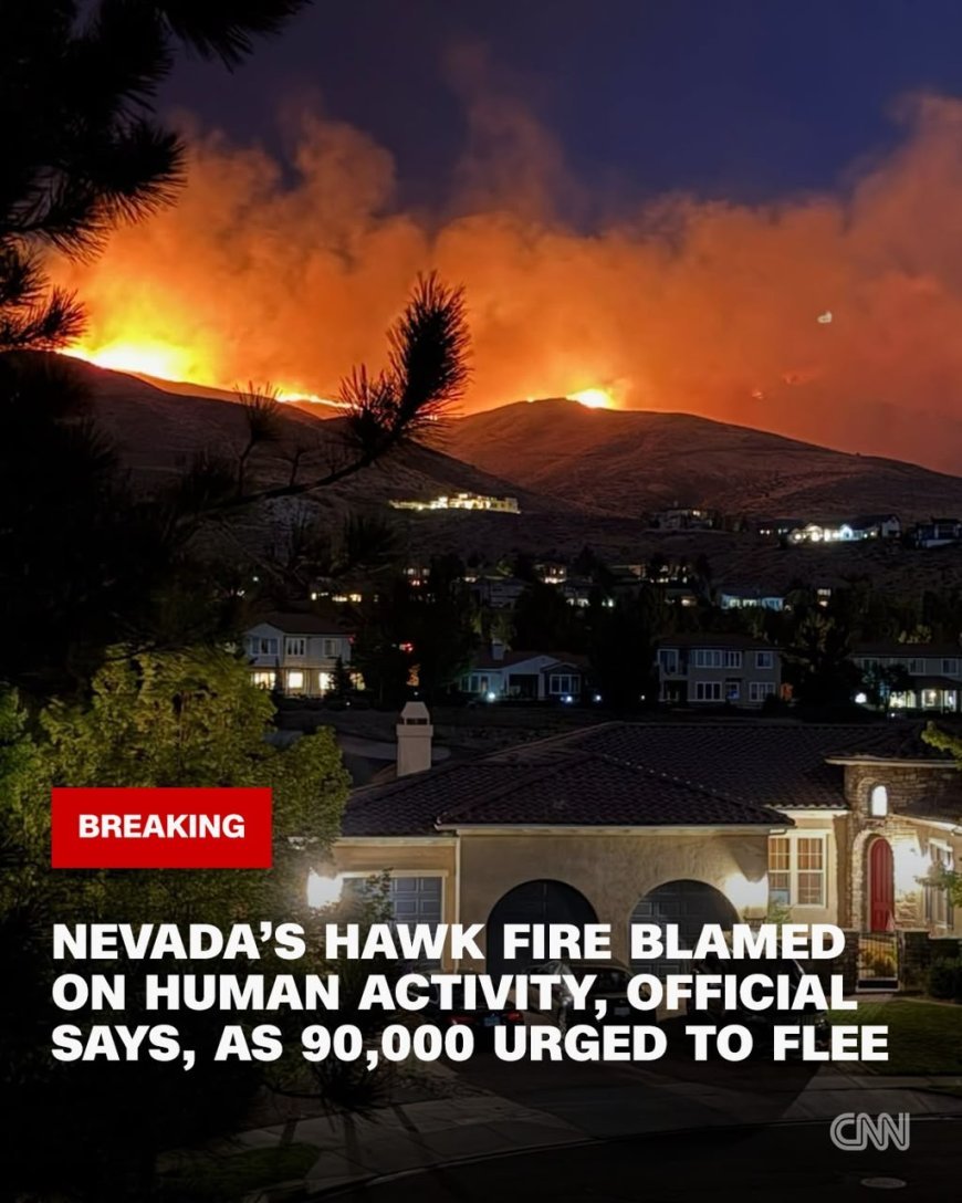 BREAKING: Hawk Fire Explodes Near Reno, Thousands Evacuated