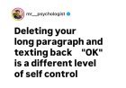 Deleting the long paragraph and simply replying “okay” isn’t always the silent treatment. Sometimes, it’s emotional growth.