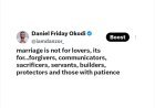 Marriage isn’t just for lovers. It’s for forgivers, communicators, sacrificers, servants, builders, protectors, and people with patience