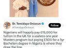 “UNGRATEFUL AND ENTITLED” — SPACE SCIENTIST CRITICISES NIGERIANS OVER FOREIGN VS LOCAL TUITION