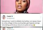 CUPPY IS STILL DREAMING OF LEAVING SOCIAL MEDIA FOR A QUIET LIFE IN THE COUNTRYSIDE