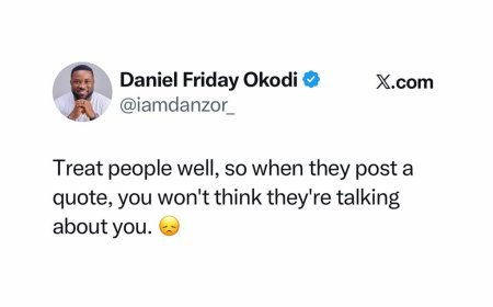 Treat people well, so when they post a quote, you won’t immediately think it’s about you