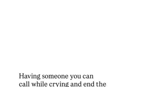 Sometimes, you don’t need advice. You just need someone who makes you feel safe