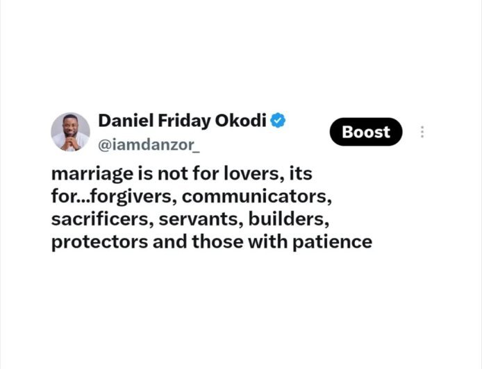 Marriage isn’t just for lovers. It’s for forgivers, communicators, sacrificers, servants, builders, protectors, and people with patience