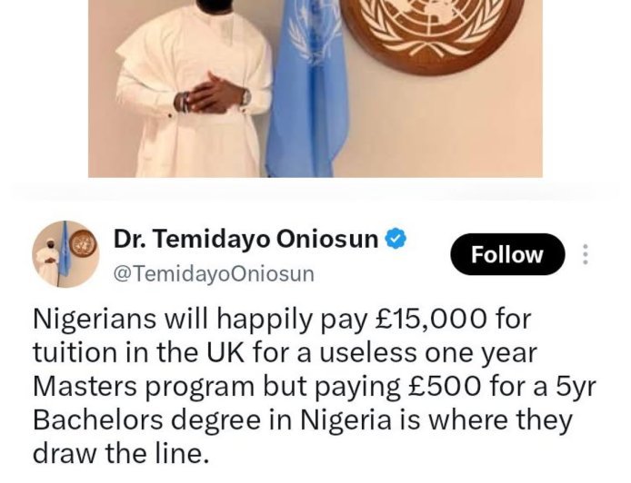 “UNGRATEFUL AND ENTITLED” — SPACE SCIENTIST CRITICISES NIGERIANS OVER FOREIGN VS LOCAL TUITION