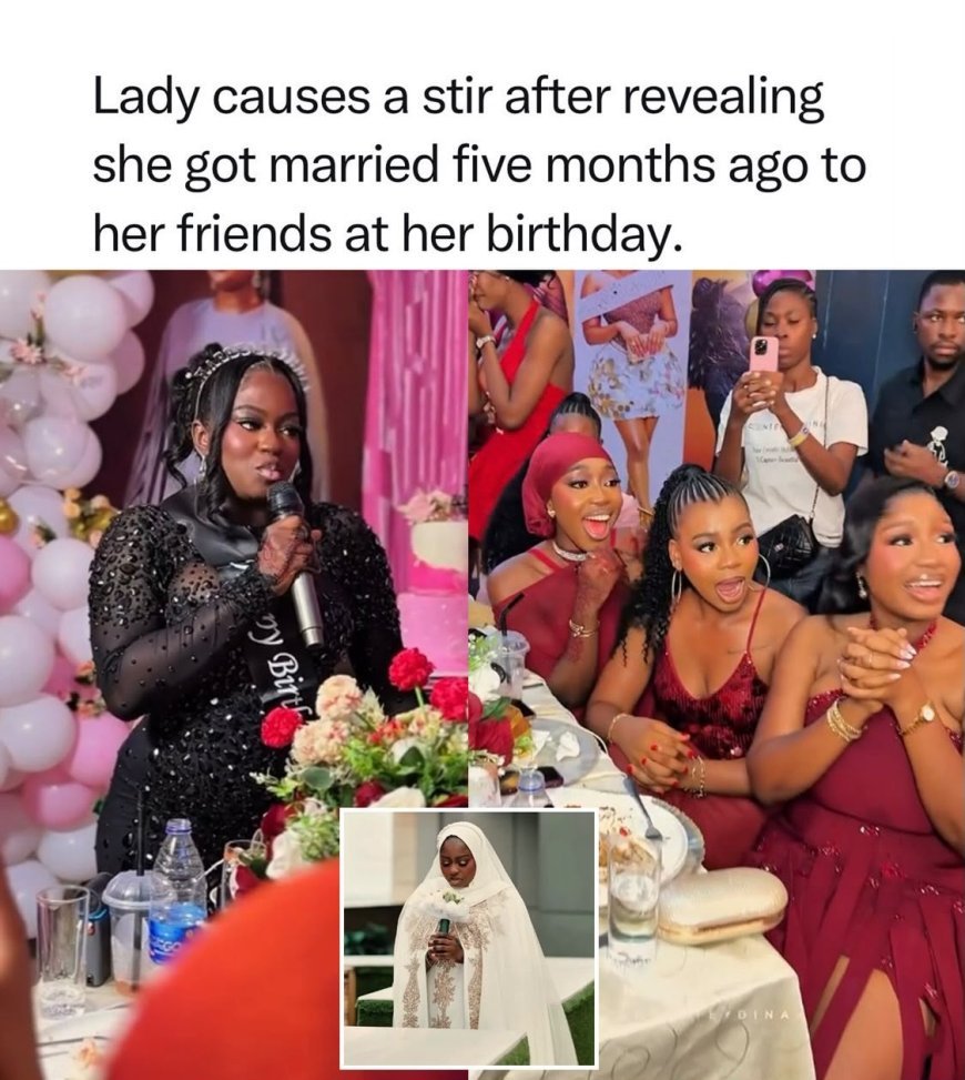 LADY STUNS HER FRIENDS AFTER REVEALING SHE GOT MARRIED 5 MONTHS AGO!