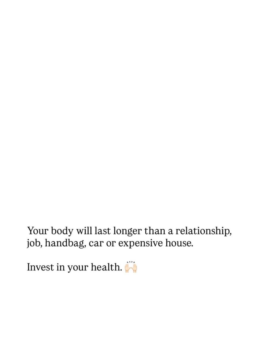 YOU CAN REPLACE ALMOST EVERYTHING — EXCEPT YOUR BODY