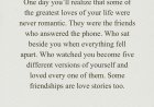 Absolutely. ❤️ Friendship can be one of the purest forms of love because it isn’t always about romance—it’s about choosing someone, understanding them, supporting them, and being present without expecting anything in return