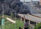 BREAKING: Fire Erupts at Otedola Bridge Along Lagos-Ibadan Expresswa