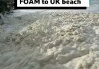 Storm Austen Sends Sea Foam Surging Onto Cornwall’s Coast