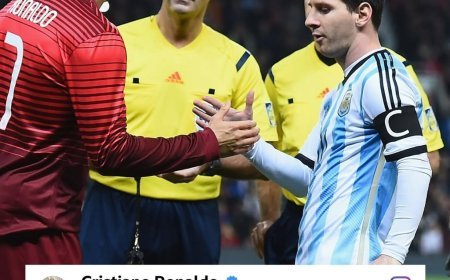 Cristiano Ronaldo touched fans’ hearts with a lovely comment on Lionel Messi’s emotional farewell post, showing a beautiful moment of respect between two football legends.