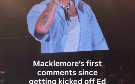 Macklemore Breaks Silence After Being Dropped from Ed Sheeran’s Tour