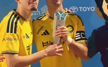 Cristiano Ronaldo Gifts Man of the Match Award to Abdullah Al Hamdan