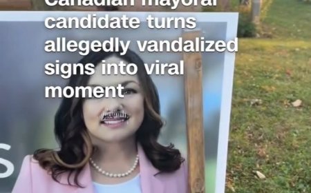 Canadian Mayoral Candidate Goes Viral After Directly Addressing Alleged Vandalism of Her Campaign Signs