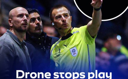 DRONE INTERRUPTS CARABAO CUP CLASH BETWEEN FLEETWOOD TOWN AND ARSENAL