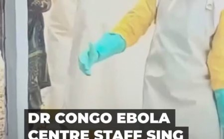 EMOTIONAL SCENES AS HEALTHCARE WORKERS CELEBRATE AFTER LAST EBOLA PATIENT RECOVERS