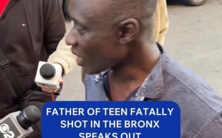 A grieving father broke down in tears as he paid tribute to his teenage son, who was fatally shot in the Bronx