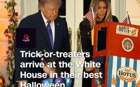 TRUMP AND MELANIA HOST HALLOWEEN CELEBRATION AT THE WHITE HOUSE